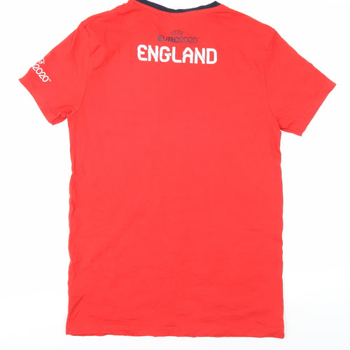 UEFA Men's Red Euro 2020 T-Shirt Size M Crew Neck
