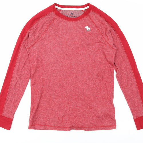 Abercrombie Kids Red Boys Casual Long Sleeve Pullover Top 13-14