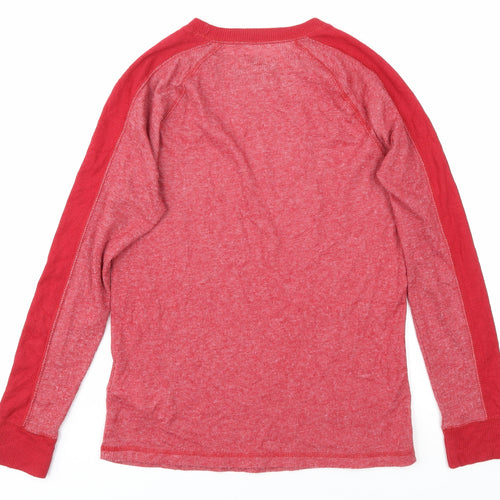 Abercrombie Kids Red Boys Casual Long Sleeve Pullover Top 13-14
