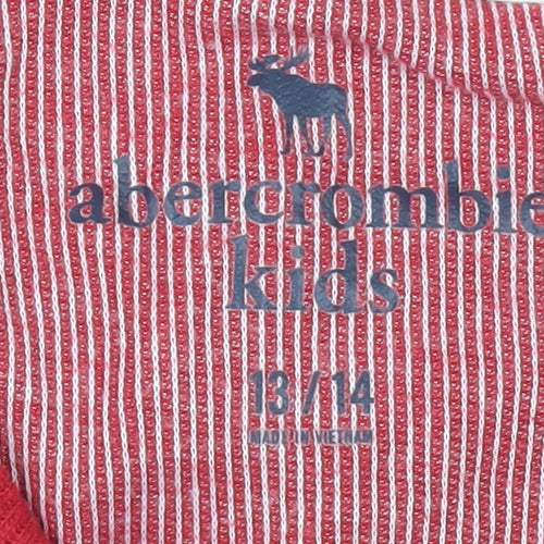 Abercrombie Kids Red Boys Casual Long Sleeve Pullover Top 13-14