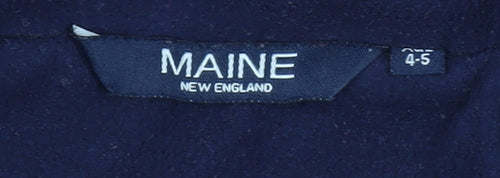 Maine New England Boys Red Hooded Puffer Jacket 4-5 Years