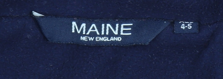 Maine New England Boys Red Hooded Puffer Jacket 4-5 Years