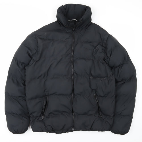 Hi Gear Men's Black Puffer Jacket L - Winter Casual Coat