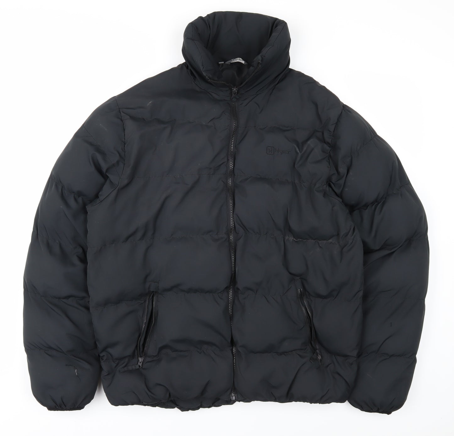 Hi Gear Men's Black Puffer Jacket L - Winter Casual Coat