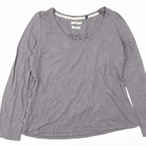 Seasalt Women's Grey Long Sleeve T-Shirt Size 16