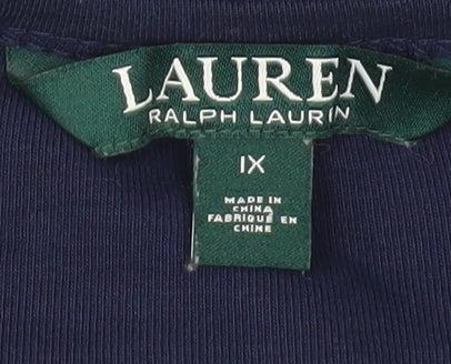 Ralph Lauren Women's Blue 3/4 Sleeve Blouse - XL