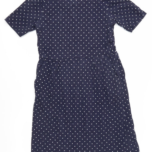 Joules Women's Blue Polka Dot Shift Dress Size 14