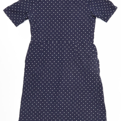 Joules Women's Blue Polka Dot Shift Dress Size 14