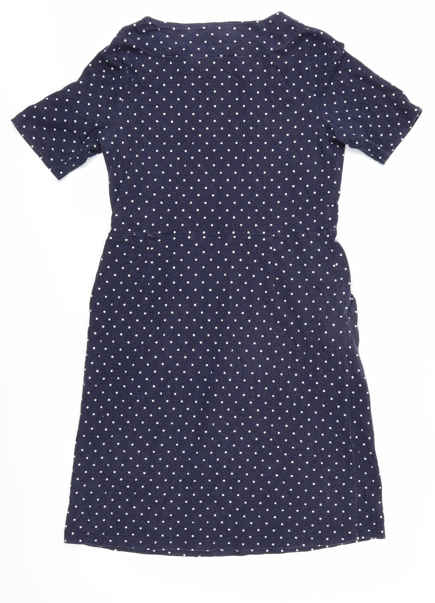 Joules Women's Blue Polka Dot Shift Dress Size 14