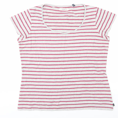 Seasalt Women's Multicoloured Striped T-Shirt Size 16