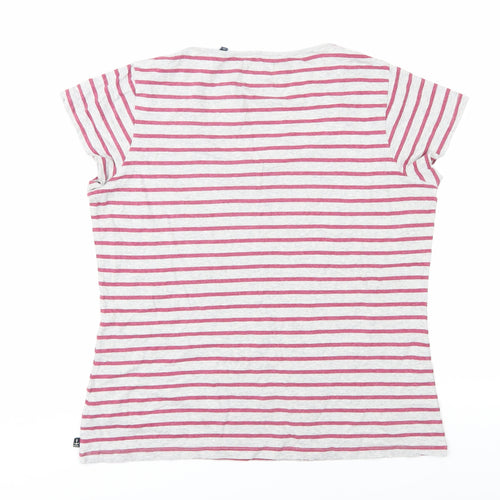 Seasalt Women's Multicoloured Striped T-Shirt Size 16