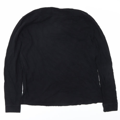 Superdry Men's Black XL Cotton Long Sleeve T-Shirt