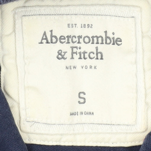 Abercrombie & Fitch Men's Blue Polo Shirt Size S