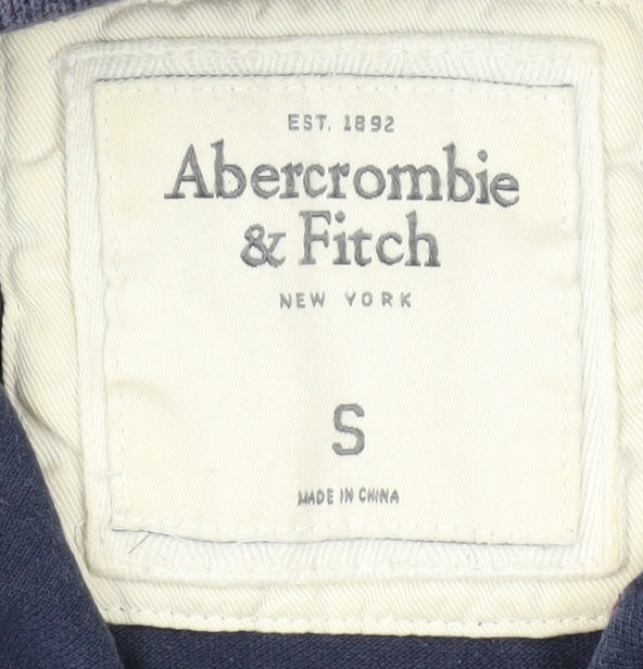 Abercrombie & Fitch Men's Blue Polo Shirt Size S