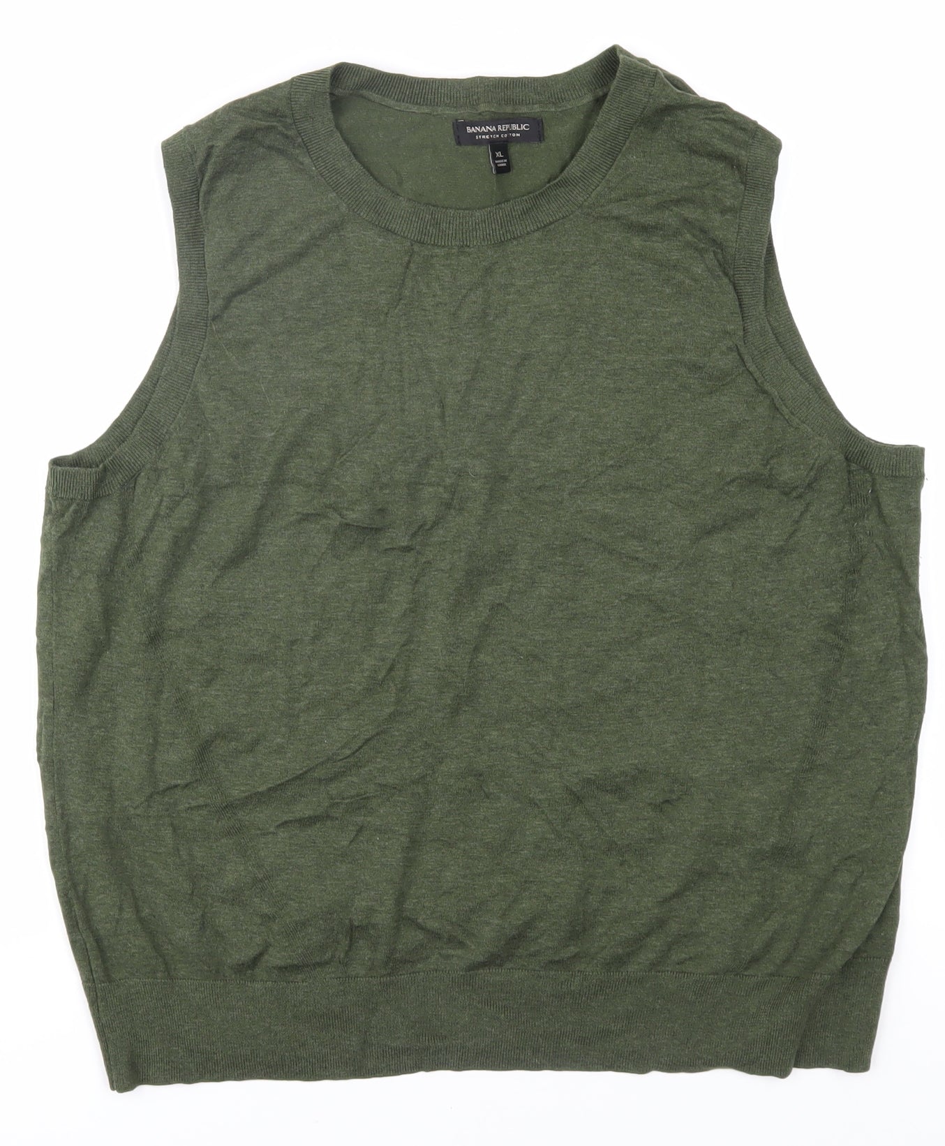 Banana Republic Men's Green Vest XL Casual Knit