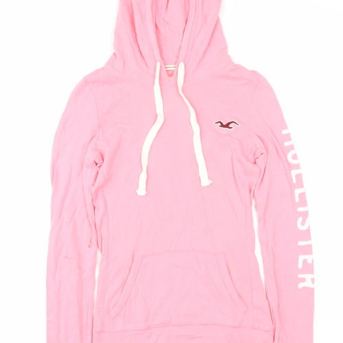 Hollister Women's Pink XS Pullover Hoodie Cotton