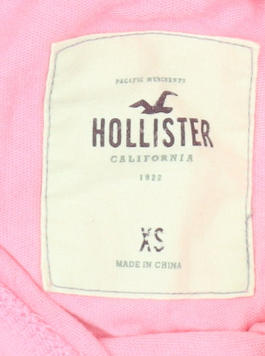 Hollister Women's Pink XS Pullover Hoodie Cotton