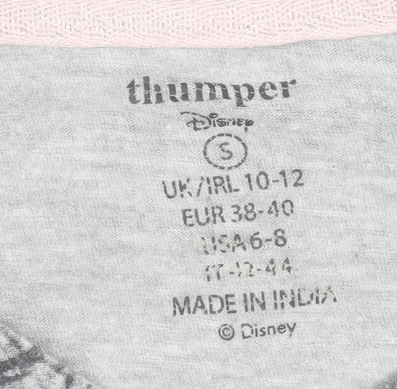 Disney Thumper Women's Grey Cropped T-Shirt, Size S