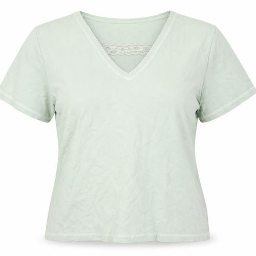 Damart Women's Green V-Neck T-Shirt Size M