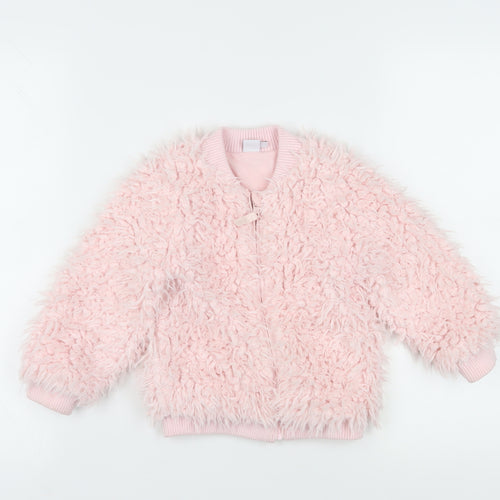 Mini Club Girls Pink Bomber Jacket, Size 2-3 Years