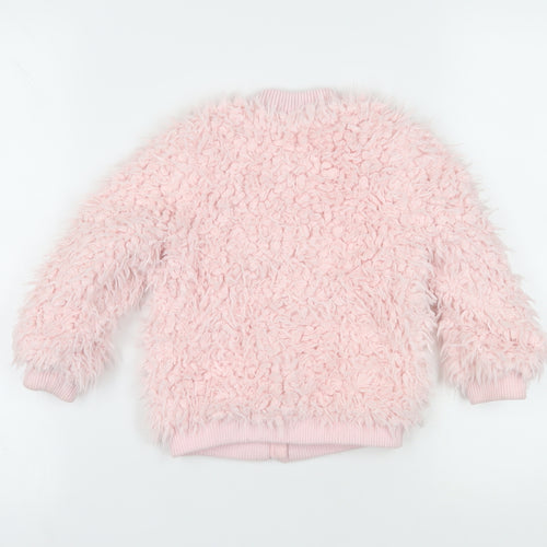 Mini Club Girls Pink Bomber Jacket, Size 2-3 Years