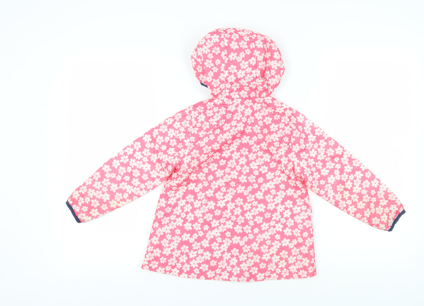 Marks and Spencer Girls Pink Floral Rain Coat, Size 4-5 Years