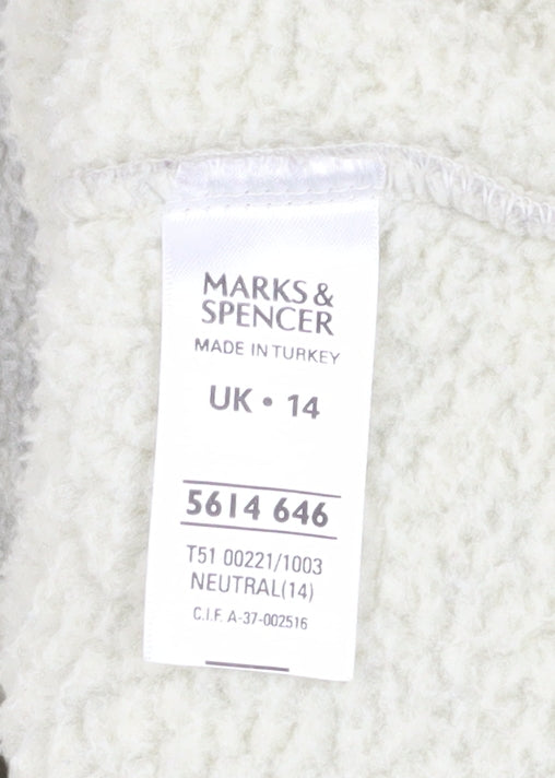 Marks and Spencer Women's White Jacket Size 14