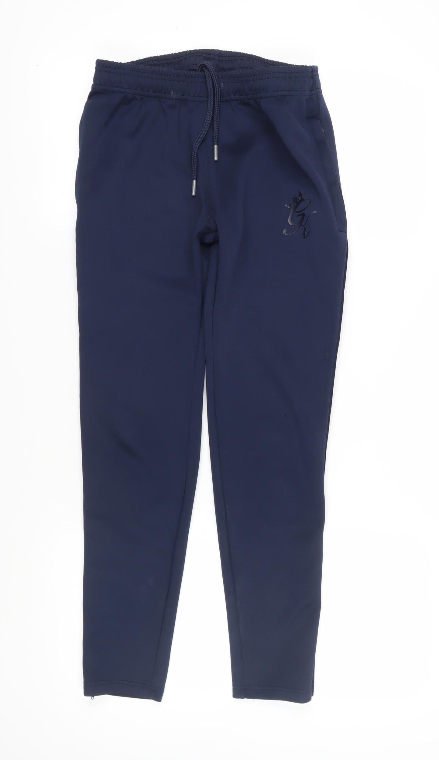 Gym King Men's Blue Jogger Trousers with Logo Detail, M