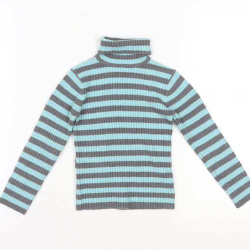 Next Girls Striped Pullover Jumper, Multicoloured, 6-7 Years