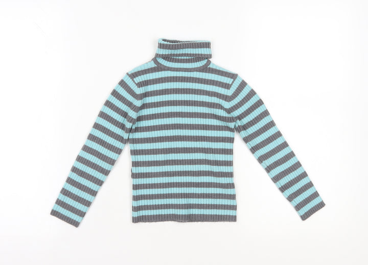 Next Girls Striped Pullover Jumper, Multicoloured, 6-7 Years