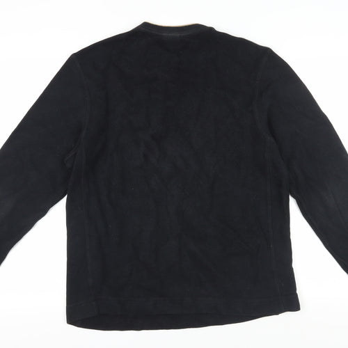 Next Men's Black V-Neck Pullover Sweatshirt Medium