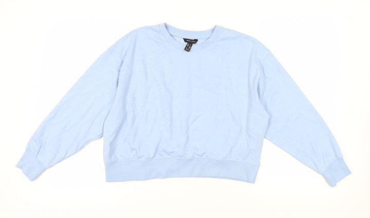 New Look Women's Blue Pullover Sweatshirt, Size S