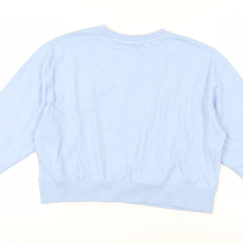 New Look Women's Blue Pullover Sweatshirt, Size S