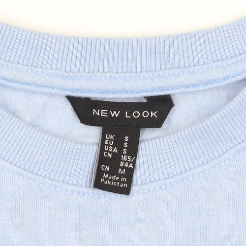 New Look Women's Blue Pullover Sweatshirt, Size S