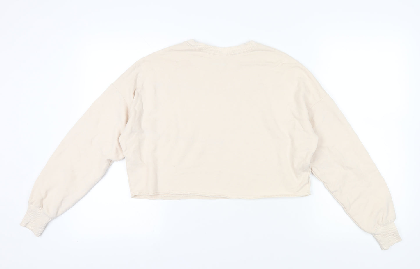 Hollister Women's Beige Pullover XS Graphic Sweatshirt