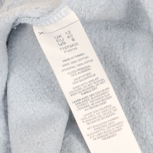 Collusion Women's Blue Crew Neck Sweatshirt Size 12