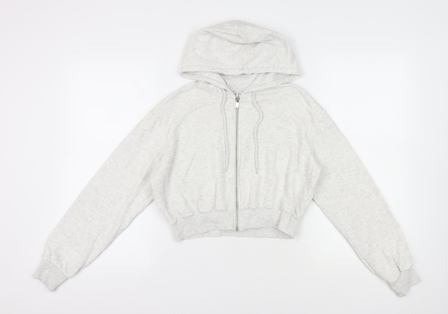 H&M Women’s Grey Full Zip Hoodie, Size 12