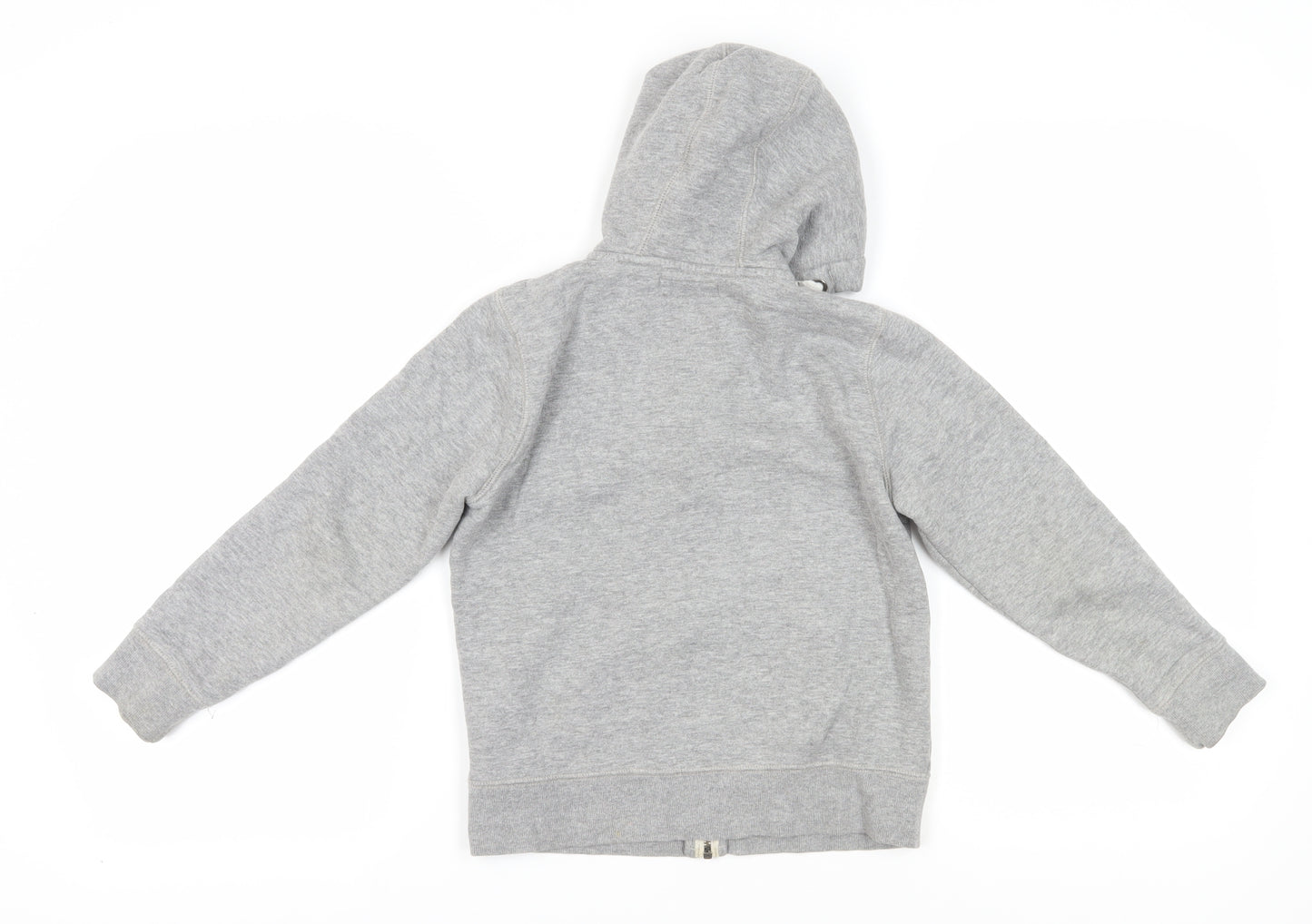 Next Boys Grey Full Zip Hoodie, 9 Years, Hooded & Pocketed