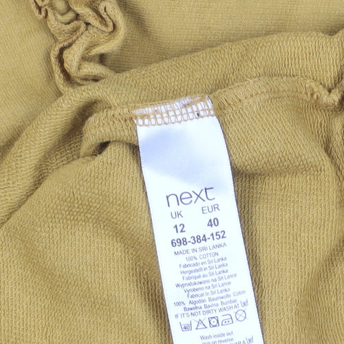 Next Women's Yellow Ruffle Pullover Sweatshirt Size 12