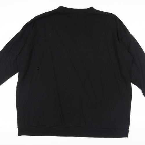OVS Unisex Black Pullover Sweatshirt XL