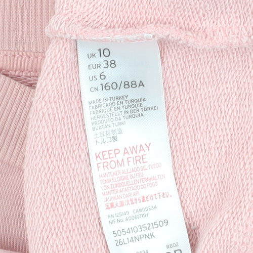 Topshop Women’s Pink Petite Sweatshirt UK 10