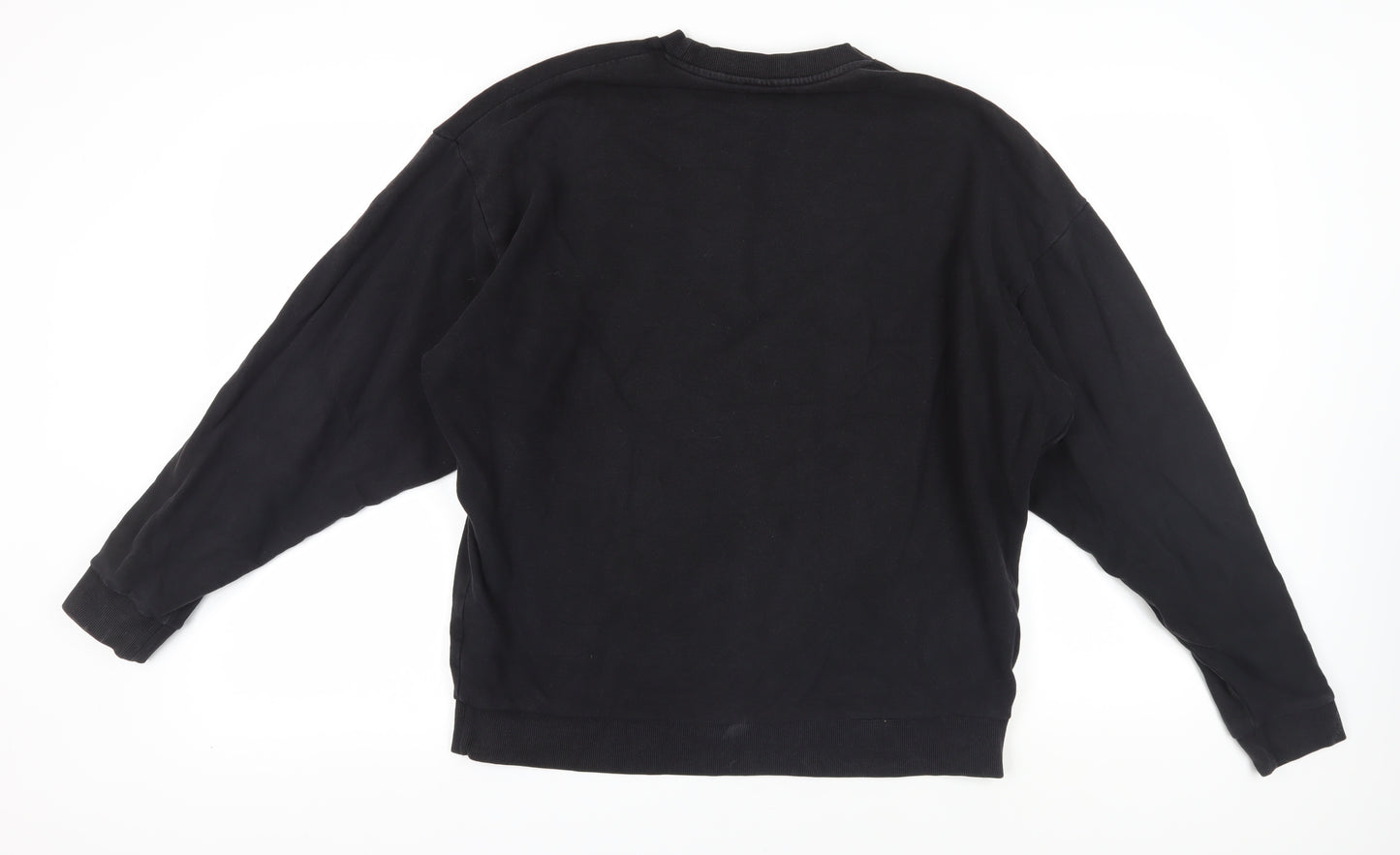 ASOS Unisex Black Pullover Sweatshirt, M, Crew Neck