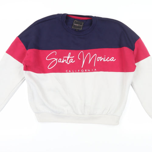 Genetic Apparel Women's Multicoloured Pullover Sweatshirt S