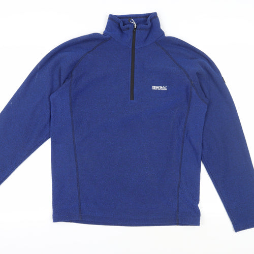 Regatta Men's Blue Medium 1/4 Zip Fleece Sweatshirt