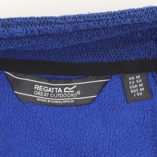 Regatta Men's Blue Medium 1/4 Zip Fleece Sweatshirt