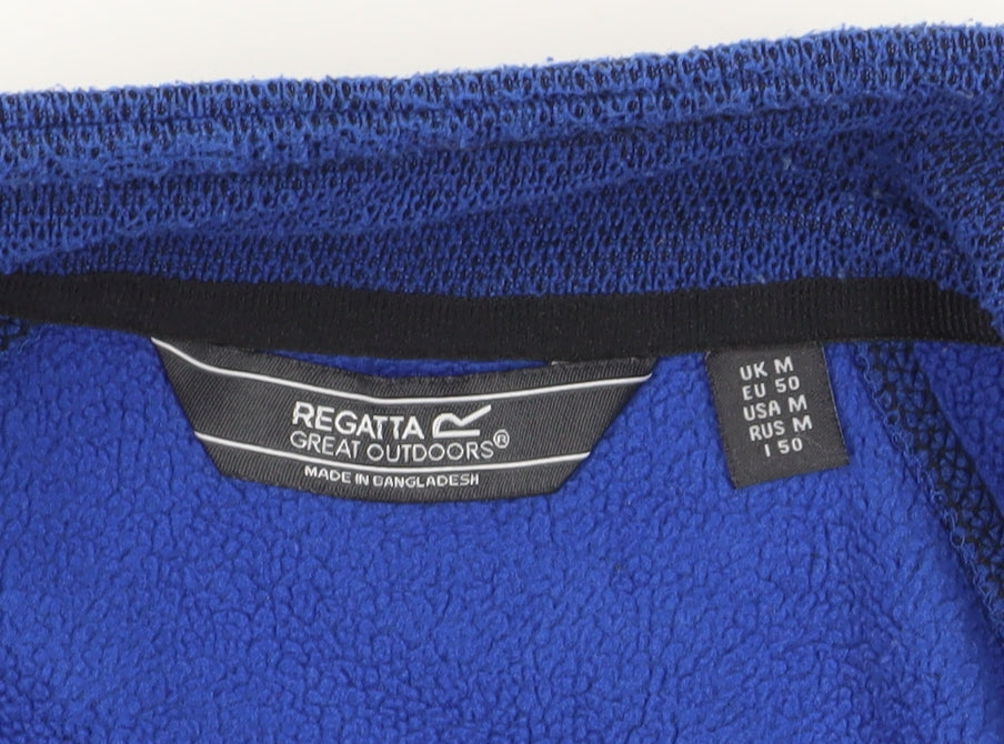 Regatta Men's Blue Medium 1/4 Zip Fleece Sweatshirt