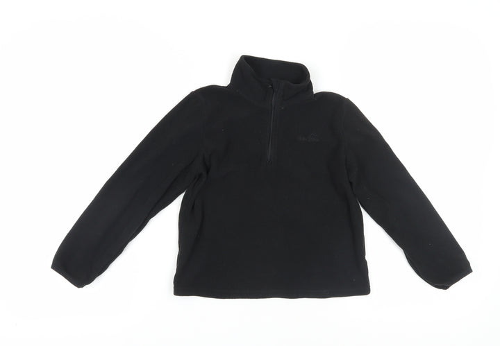 Peter Storm Boys Black Fleece Pullover Sweatshirt 7-8 Years