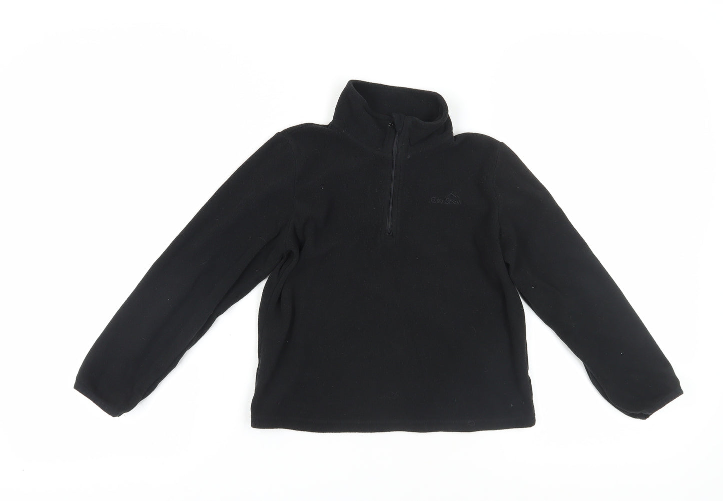 Peter Storm Boys Black Fleece Pullover Sweatshirt 7-8 Years