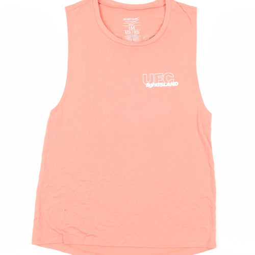 UFC Pink Women's Tank Top M Crew Neck Sleeveless Sports