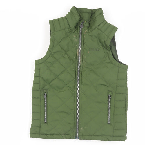 Regatta Boys Green Quilted Bodywarmer Jacket 9-10 Years